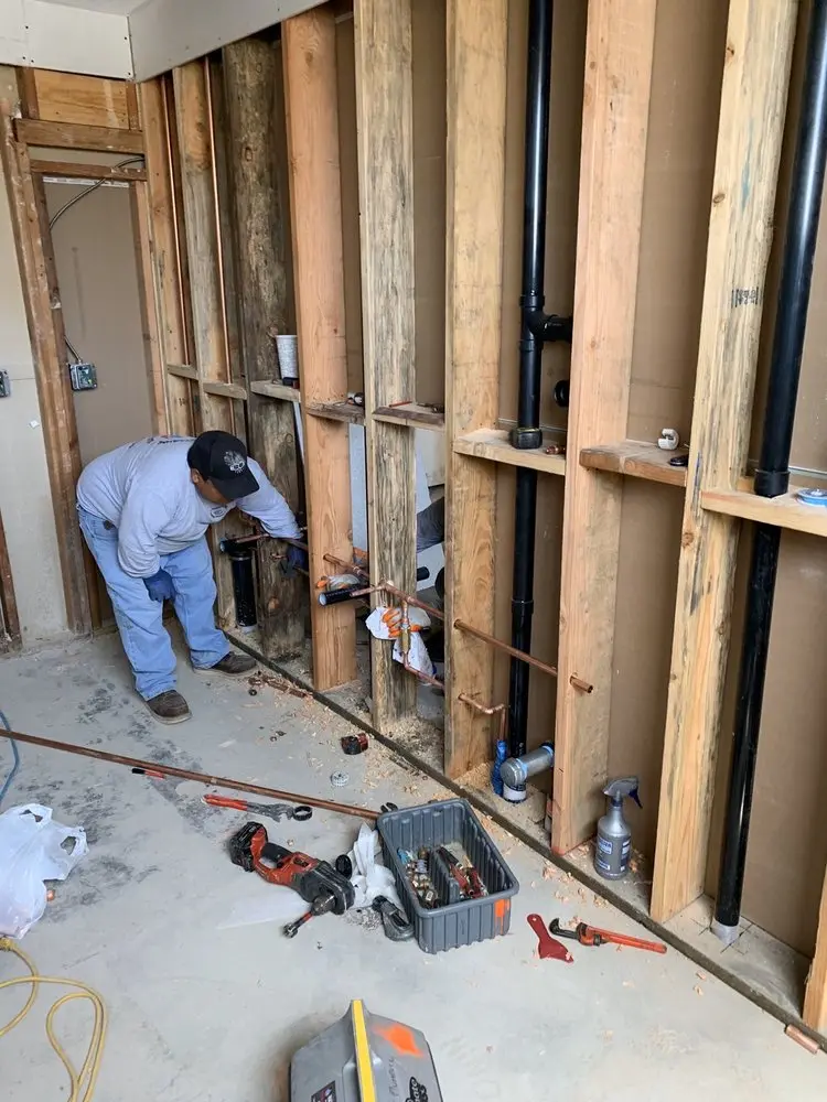 Commercial rough-in plumbing for Water Heater Replacement in Greer Ranch